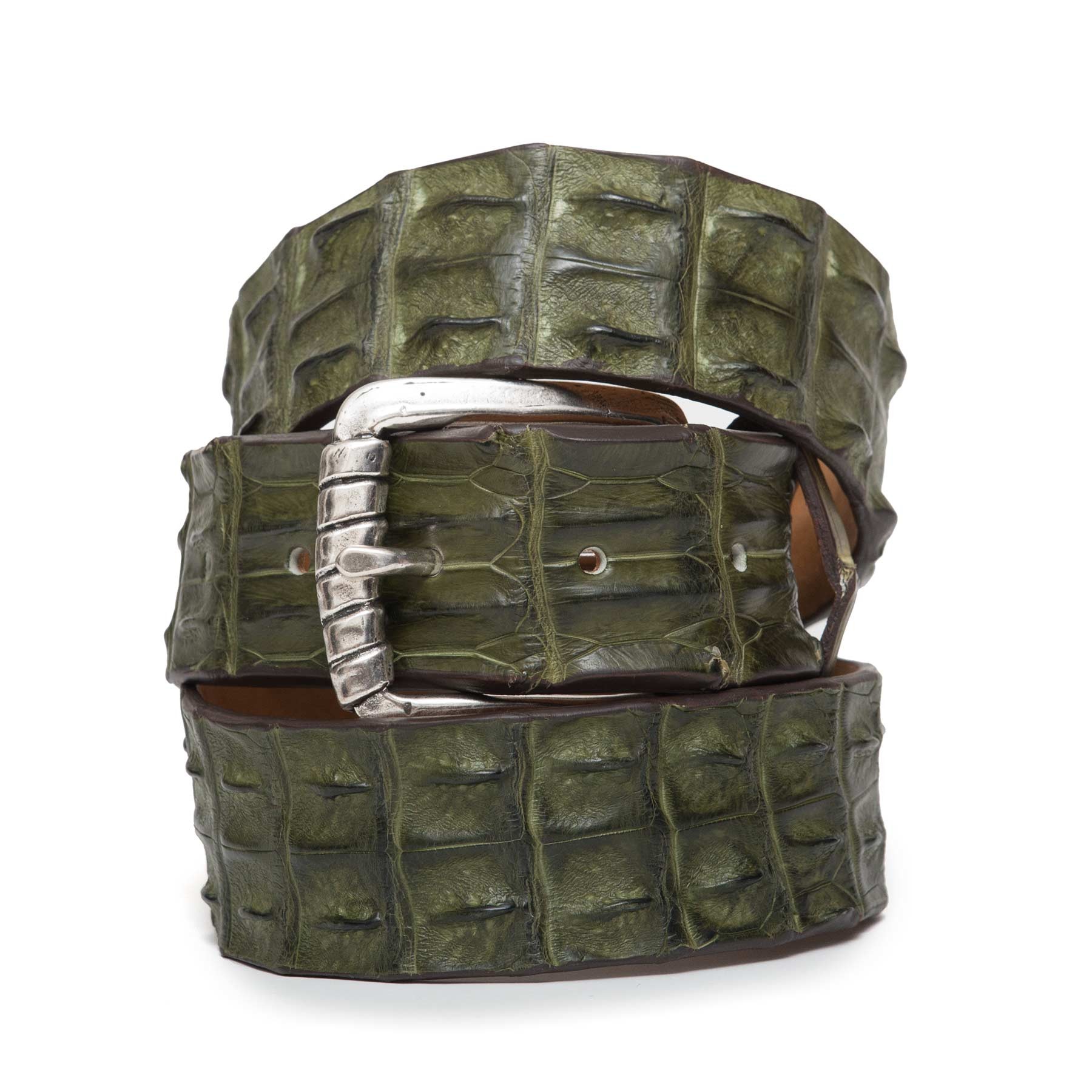Andrea d'Amico Croco Belt Green