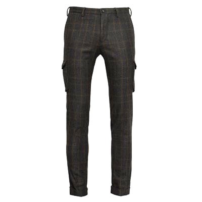 Germano Checked Flannel Cargo Pants