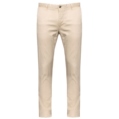 INCOTEX 「ICE COTTON」PANTS (beige/48) Incotex - Tapered-fit cotton trousers - earth – Slowear