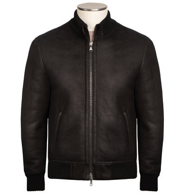 Montedoro Shearling Bomber Black
