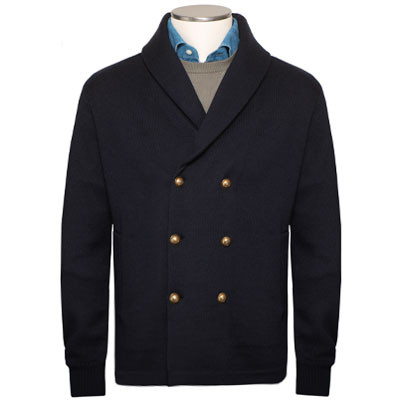 トップス made in italy ZANONE cardigun en Zanone Virgin Merino Wool Chioto Cardigan Navy at CareOfCarl.com