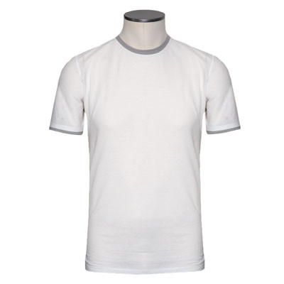 VIP【関税送料無料】希少 ZANONE WHITE COTTON T-SHIRT Zanone Cotton Tee White
