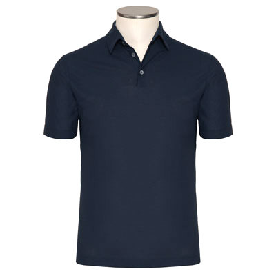 Zanone Ice-Cotton Polo Blue