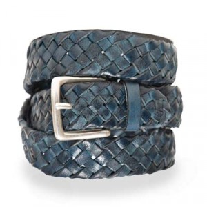 Andrea d'Amico Washed Braided Buffalo Blue