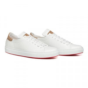 Andrea Ventura Deerskin Sneaker White