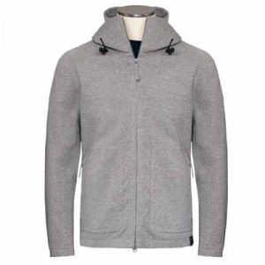 Aspesi Zip-up Hoodie Light-Grey