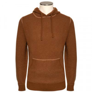 Aspesi Hoodie Wool Caramel Brown