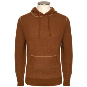 Aspesi Hoodie Wool Caramel Brown