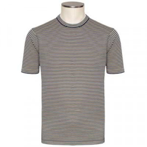 Aspesi Nautical Striped T-shirt Navy-Beige