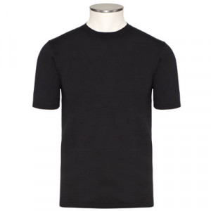 Aspesi Crewneck Short Sleeves Black