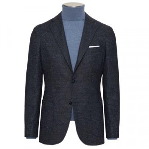 Barba Napoli Jacket Wool Silk Blue