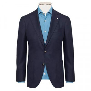 Lubiam Blazer Hopsack Navy