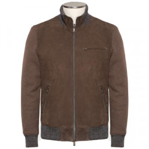 Capobianco Suede Bomber Brown