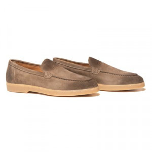 Doucals Loafer Penny Suede Brown