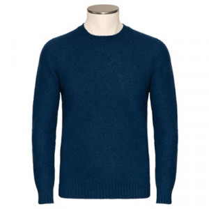 Drumohr Crewneck Geelong Denim Blue