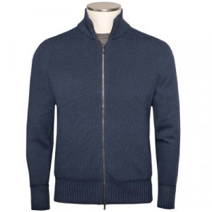 Drumohr Cardigan Wool Blue