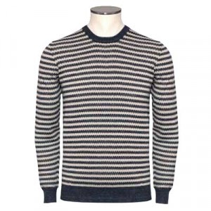 Drumohr Pullover Striped Blue