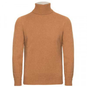 Drumohr Roll Neck 'Dolce Vita' Caramel