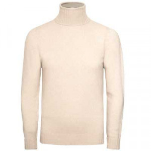 Drumohr Roll-Neck Cashmere Off-White