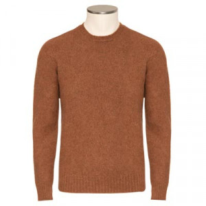 Drumohr Crewneck Geelong Rust Brown