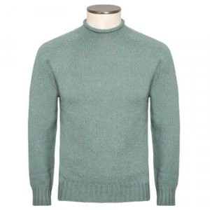 Drumohr Rollneck Cotton Aqua