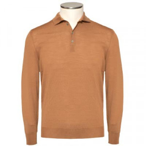 Drumohr Polo Wool S140 Caramel