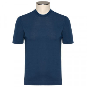 Drumohr Crewneck '30-Gauge' Blue
