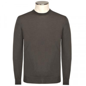 Drumohr Crewneck Wool 140S Grey
