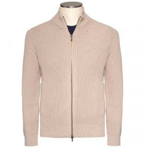 Drumohr Cardigan 'English Rib' Beige