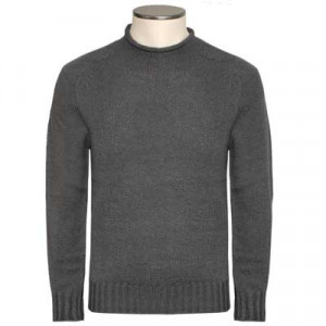 Drumohr Rollneck Cotton Grey