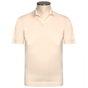 Drumohr V-Neck Polo Off-White