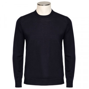 Fedeli Crewneck Wool S140 Navy