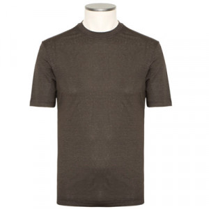 Filippo de Laurentiis T-Shirt Linen-Stretch Brown