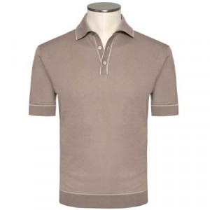 Filippo de Laurentiis Polo Contrast Taupe
