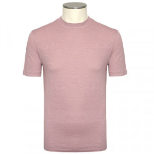 Filippo de Laurentiis T-Shirt Linen-Stretch Mauve
