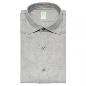 Finamore Shirt Herringbone Grey