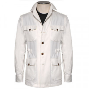 Fralbo Shirt Jacket Bull Cotton Off-White