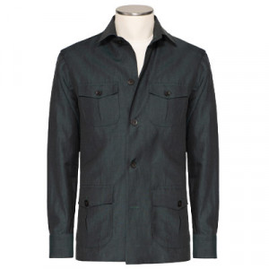 Fralbo Safari Jacket Wool-Linen Green