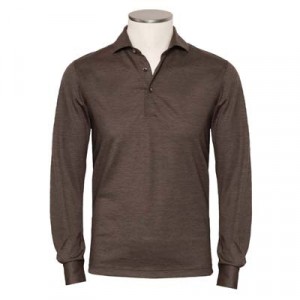 Gran Sasso Polo Long Sleeve Brown