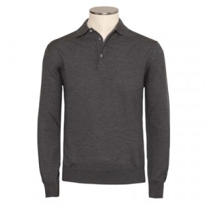 Gran Sasso Polo Extra Fine Merinos Grey