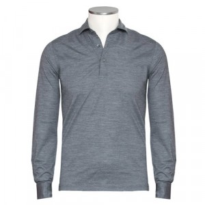 Gran Sasso Polo Long Sleeve Grey