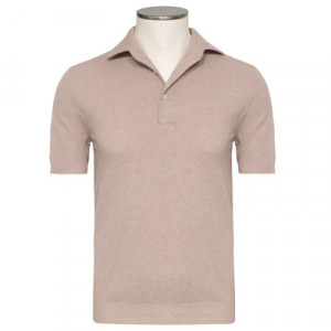 Gran Sasso Knitted Polo Beige