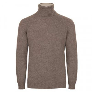 Gran Sasso Roll Neck Geelong Grey-Brown