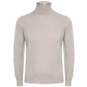 Gran Sasso Roll-Neck Light Grey-Beige