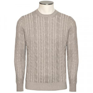 Gran Sasso Cashmere Crewneck Taupe