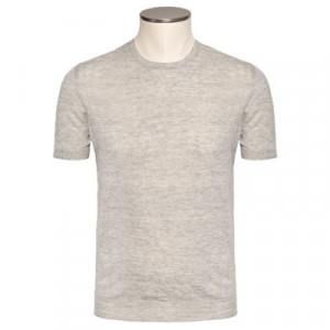 Gran Sasso Linen Crewneck Grey