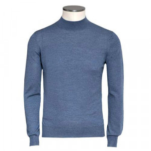 Gran Sasso Turtle Neck 'Super Tasmania' Light Blue