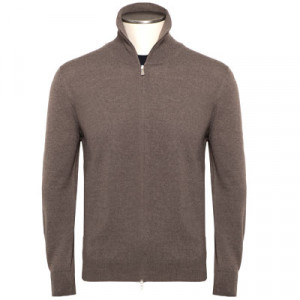 Gran Sasso Cardigan 'Merinos' Taupe