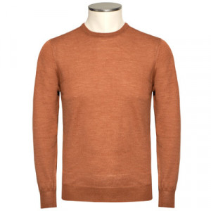 Gran Sasso Crewneck Wool-Silk Rust