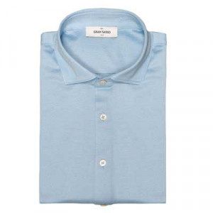 Gran Sasso Jersey Pique Light-Blue